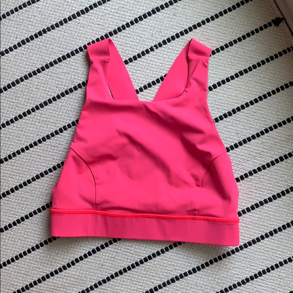 LULULEMON neon pink sports bra